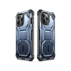 i-Blason Armorbox Metallic Blue Rugged Case for iPhone 14 Pro Max (iPhone2022Pro-6.7-Armorbox-SP-Tilt)