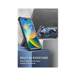 i-Blason Armorbox Metallic Blue Rugged Case for iPhone 14 Pro Max (iPhone2022Pro-6.7-Armorbox-SP-Tilt)