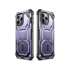 i-Blason ArmorBox Metallic Purple Rugged Case for iPhone 14 Pro (iPhone2022Pro-6.1-Armorbox-SP-Mauve)