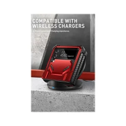 i-Blason Armorbox Metallic Red Rugged Case for Samsung Galaxy Z Flip4 (Galaxy2022-ZFlip4-5G-Armorbox-Ruddy)