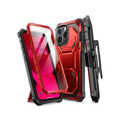 i-Blason Armorbox Metallic Red Rugged Case for iPhone 14 Pro Max (iPhone2022Pro-6.7-Armorbox-SP-Ruddy)