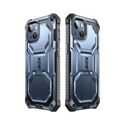 i-Blason Armorbox Metallic Blue Rugged Case for iPhone 14 (iPhone2021/22-6.1-Armorbox-SP-Tilt)