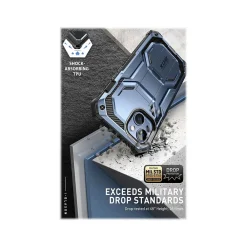i-Blason Armorbox Metallic Blue Rugged Case for iPhone 14 (iPhone2021/22-6.1-Armorbox-SP-Tilt)