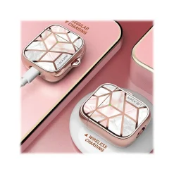 Cosmo Case for Apple AirPods 1st/2nd Gen, Marble Pink (AirPods2019-Cosmo-Marble)<i-Blason Best