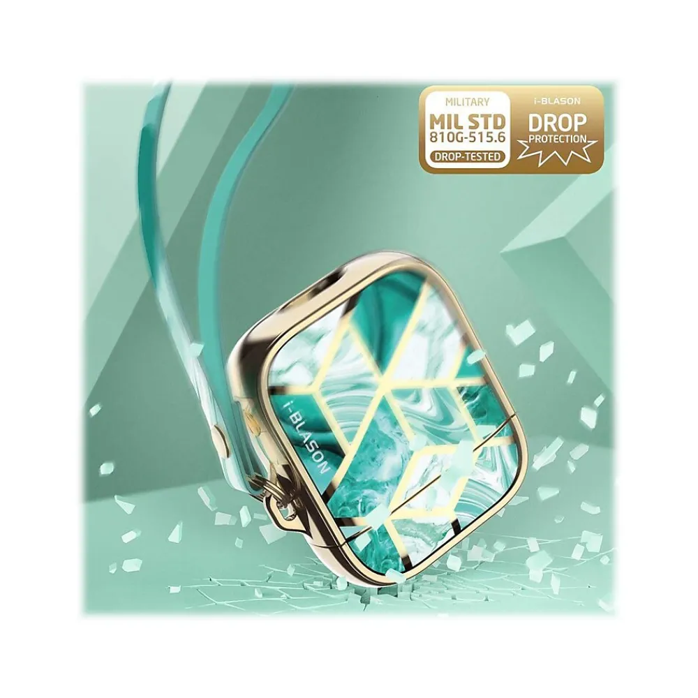 Cosmo Case for Apple AirPods 1st/2nd Gen, Marble Green (AirPods2019-Cosmo-Jade)<i-Blason Clearance
