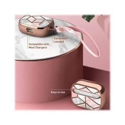 Cosmo Case for Apple AirPods Pro, Marble Pink (AirPodsPro2019-Cosmo-Marble)<i-Blason
