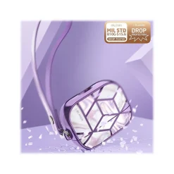 Cosmo Case for Apple AirPods Pro, Marble Purple (AirPodsPro2019-Cosmo-Ameth)<i-Blason Outlet