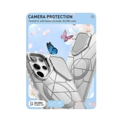 i-Blason Cosmo Clear MagSafe Case for Samsung Galaxy S24 Ultra, Shock-Absorbing