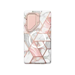 i-Blason Cosmo Cute Marble Pink MagSafe Case for Samsung Galaxy S24 Ultra, Shock-Absorbing