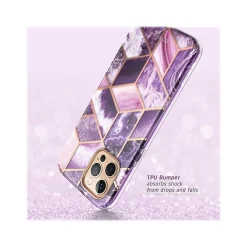 i-Blason Cosmo MagSafe Rugged Case for iPhone 12 Pro Max, Marble Purple (iPhone2020-6.7-Cosmo-SP-Ameth)