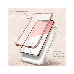 i-Blason Cosmo MagSafe Rugged Case for iPhone 12, Marble Pink (iPhone2020-6.1-Cosmo-SP-Marble)
