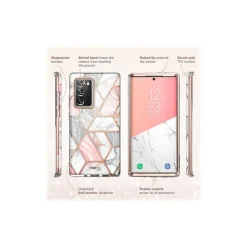i-Blason Cosmo Marble Pink Case for Samsung Galaxy Note20 (Galaxy-Note20-Cosmo-Marble)