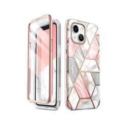 i-Blason Cosmo Marble Pink Case for iPhone 14 (iPhone2021/22-6.1-Cosmo-SP-Marble)