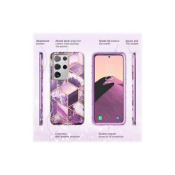 i-Blason Cosmo Marble Purple Case for Samsung Galaxy S21 Ultra (Galaxy-S21Ultra-Cosmo-Ameth)