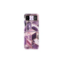 i-Blason Cosmo Marble Purple Snap Case for Samsung Galaxy Z Flip4 (Galaxy2022-ZFlip4-5G-Cosmo-Ameth)
