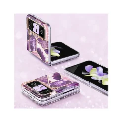 i-Blason Cosmo Marble Purple Snap Case for Samsung Galaxy Z Flip4 (Galaxy2022-ZFlip4-5G-Cosmo-Ameth)