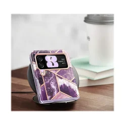 i-Blason Cosmo Marble Purple Snap Case for Samsung Galaxy Z Flip4 (Galaxy2022-ZFlip4-5G-Cosmo-Ameth)