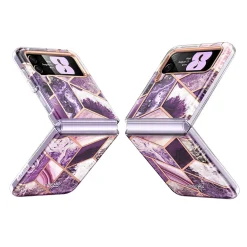 i-Blason Cosmo Marble Purple Snap Case for Samsung Galaxy Z Flip4 (Galaxy2022-ZFlip4-5G-Cosmo-Ameth)