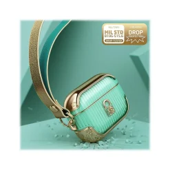 Duchess Case for Apple AirPods Pro, Green (AirPodsPro2019-Duchess-Gold)<i-Blason Online
