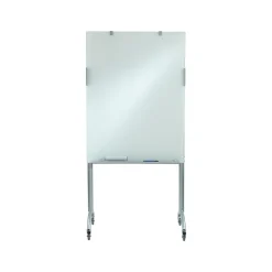 Dry Erase*ICEBERG Clarity Mobile Presentation Display Easel, Silver Steel (31100)