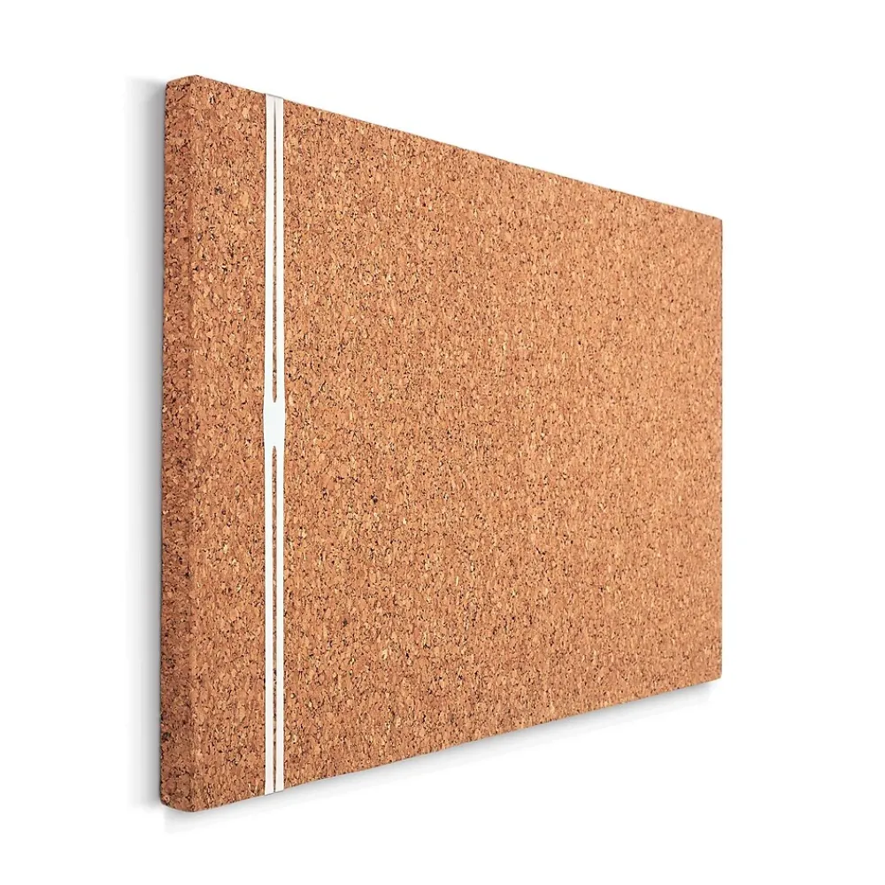 Bulletin*ICEBERG Frameless 24"x38" Designer Cork Bulletin Board (35010)
