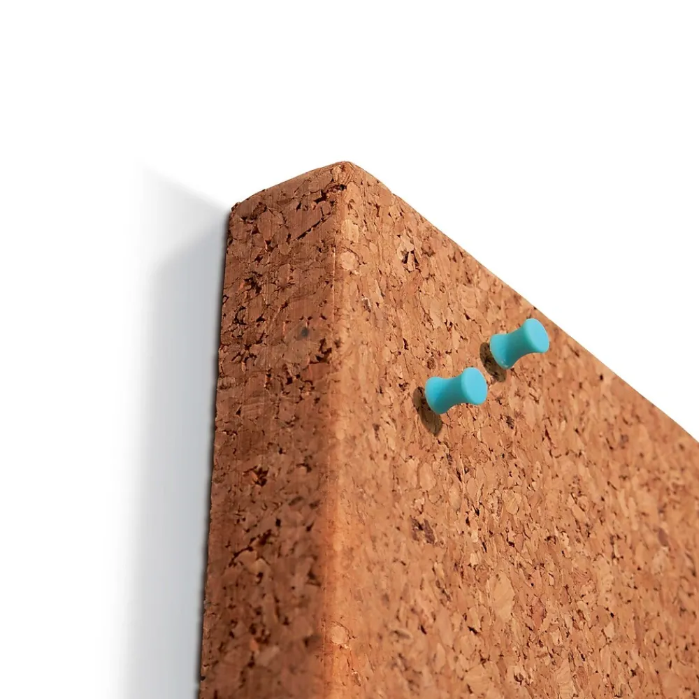 Bulletin*ICEBERG Frameless 36"x46" Designer Cork Bulletin Board (35011)