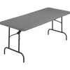 Folding Tables*ICEBERG IndestrucTable TOO 1200 Series Folding Table, 72" x 30", Charcoal (65227)