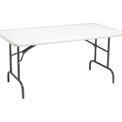 Folding Tables*ICEBERG IndestrucTable TOOâ„¢ 1200 Series Rectangular Folding Table, Platinum, 29"H x 60"W x 30"D