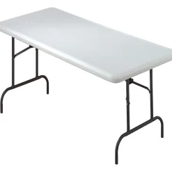 Folding Tables*ICEBERG IndestrucTable TOO™ 1200 Series Rectangular Folding Table, Platinum, 29