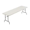 Folding Tables*ICEBERG IndestrucTable TOO 600S Folding Table, 96" x 30", Platinum (65333)