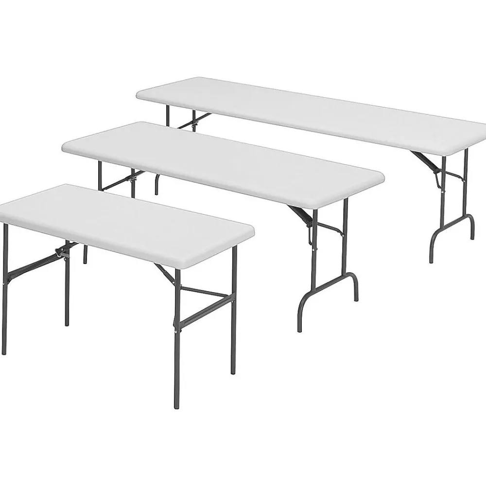 Folding Tables*ICEBERG IndestrucTable TOO 600S Folding Table, 96" x 30", Platinum (65333)