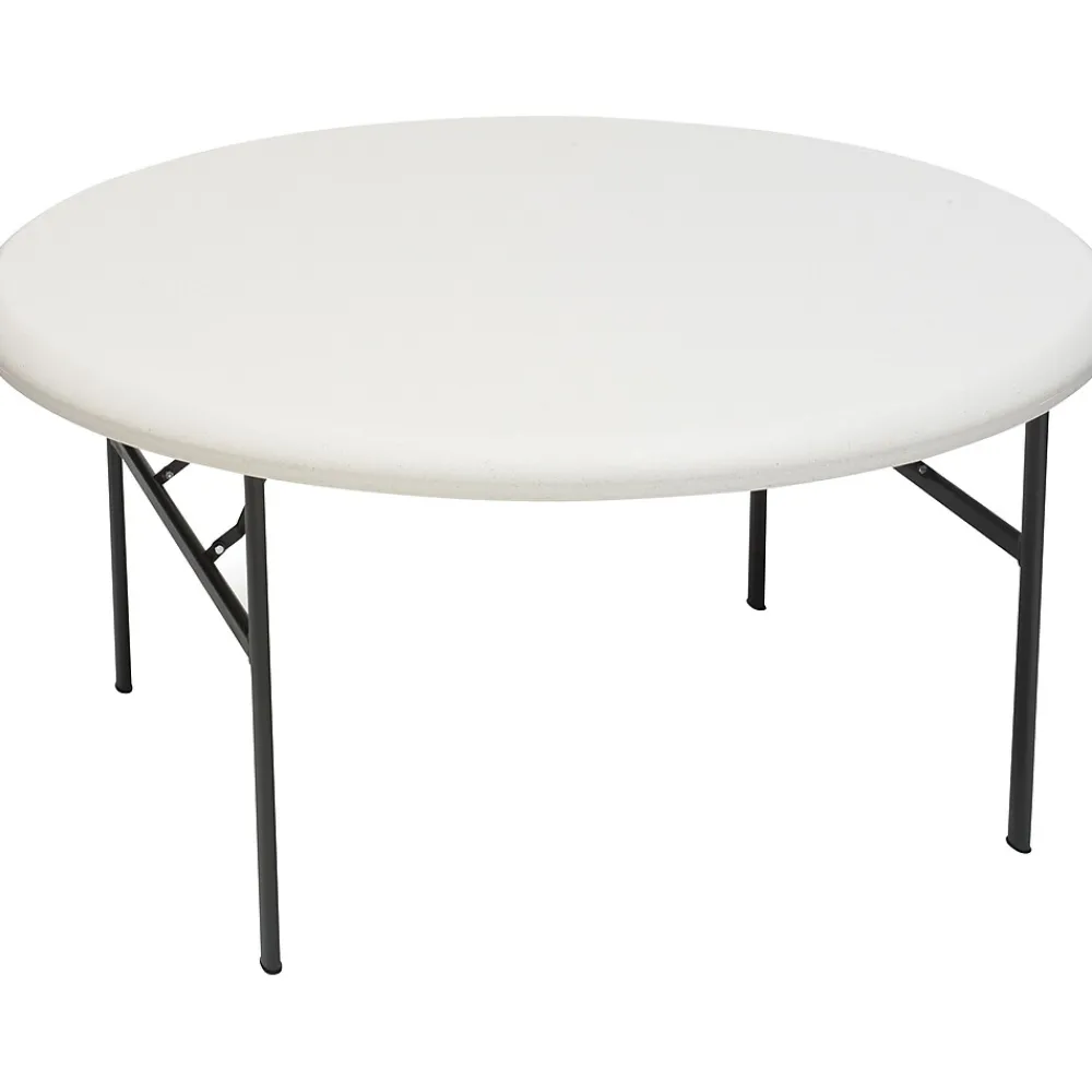 Folding Tables*ICEBERG ® IndestrucTables TOO™ 1200 Series Folding Table, 60" Round, Platinum