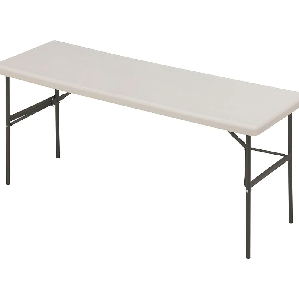 Folding Tables*ICEBERG ® IndestrucTables TOO™ 1200 Series Folding Table, 72x24", Platinum