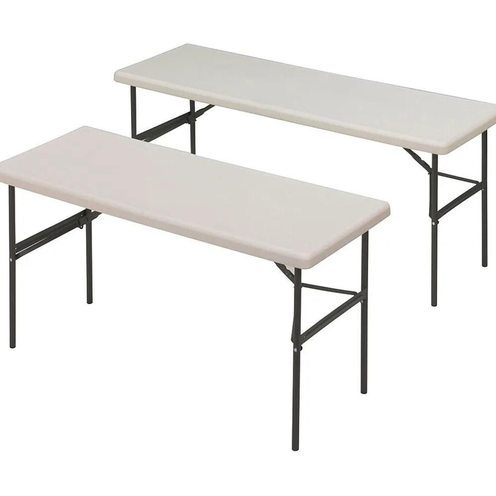 Folding Tables*ICEBERG ® IndestrucTables TOO™ 1200 Series Folding Table, 72x24", Platinum