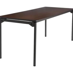 Folding Tables*ICEBERG Maxx Legroom Rectangular Folding Table, Walnut, 29 1/2