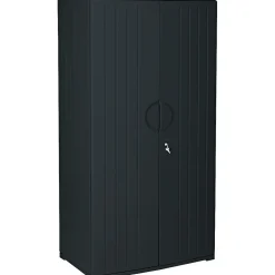 Storage Cabinets*ICEBERG ® Officeworks® Polyethylene Storage Cabinet, Non-Assembled, 72Hx36Wx22D", Black