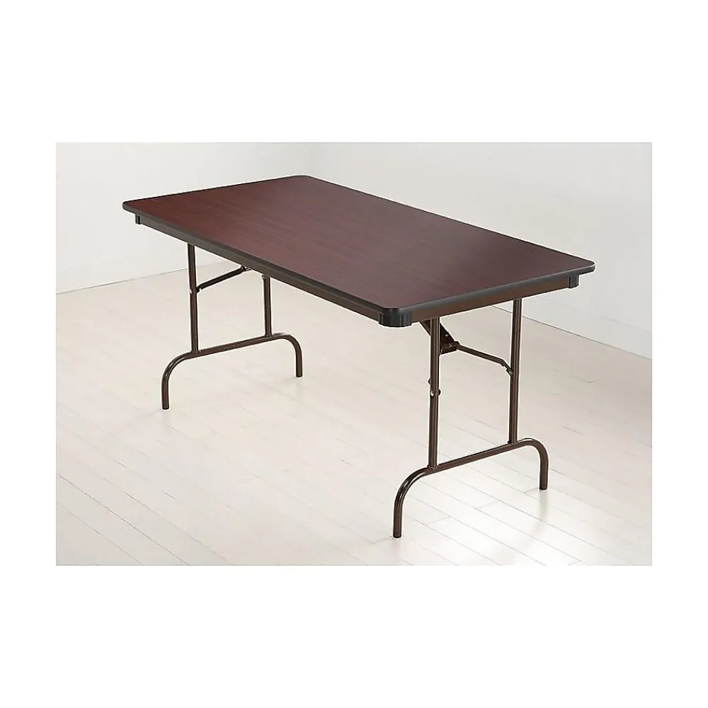 Folding Tables*ICEBERG Premium Folding Table, 60" x 30", Mahogany (55214)