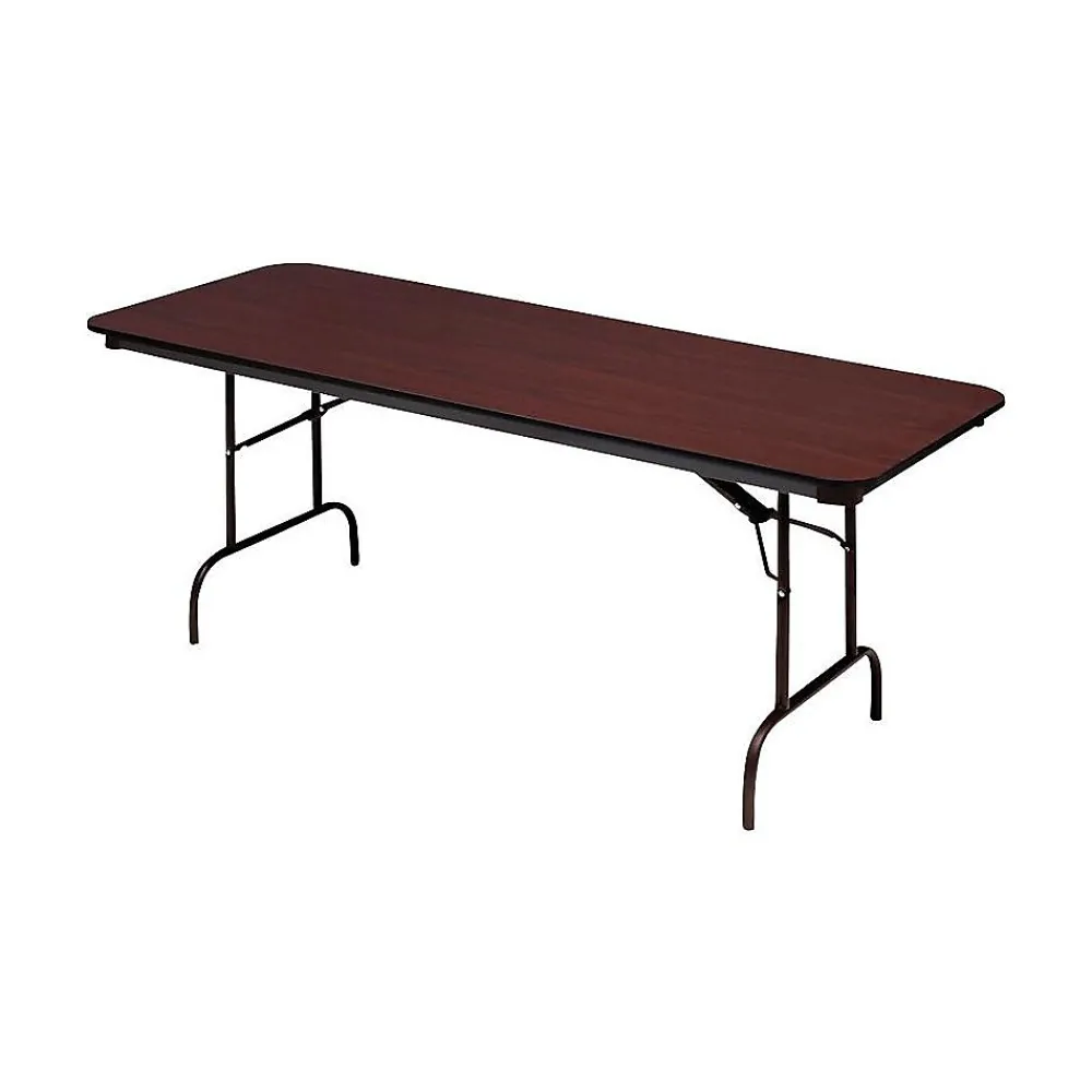 Folding Tables*ICEBERG Premium Folding Table, 60" x 30", Mahogany (55214)