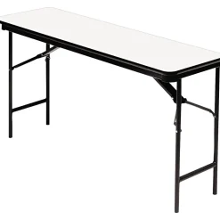 Folding Tables*ICEBERG ® Premium Wood Laminate Folding Tables, 60x18", Gray