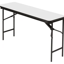 Folding Tables*ICEBERG ® Premium Wood Laminate Folding Tables, 60x18", Gray