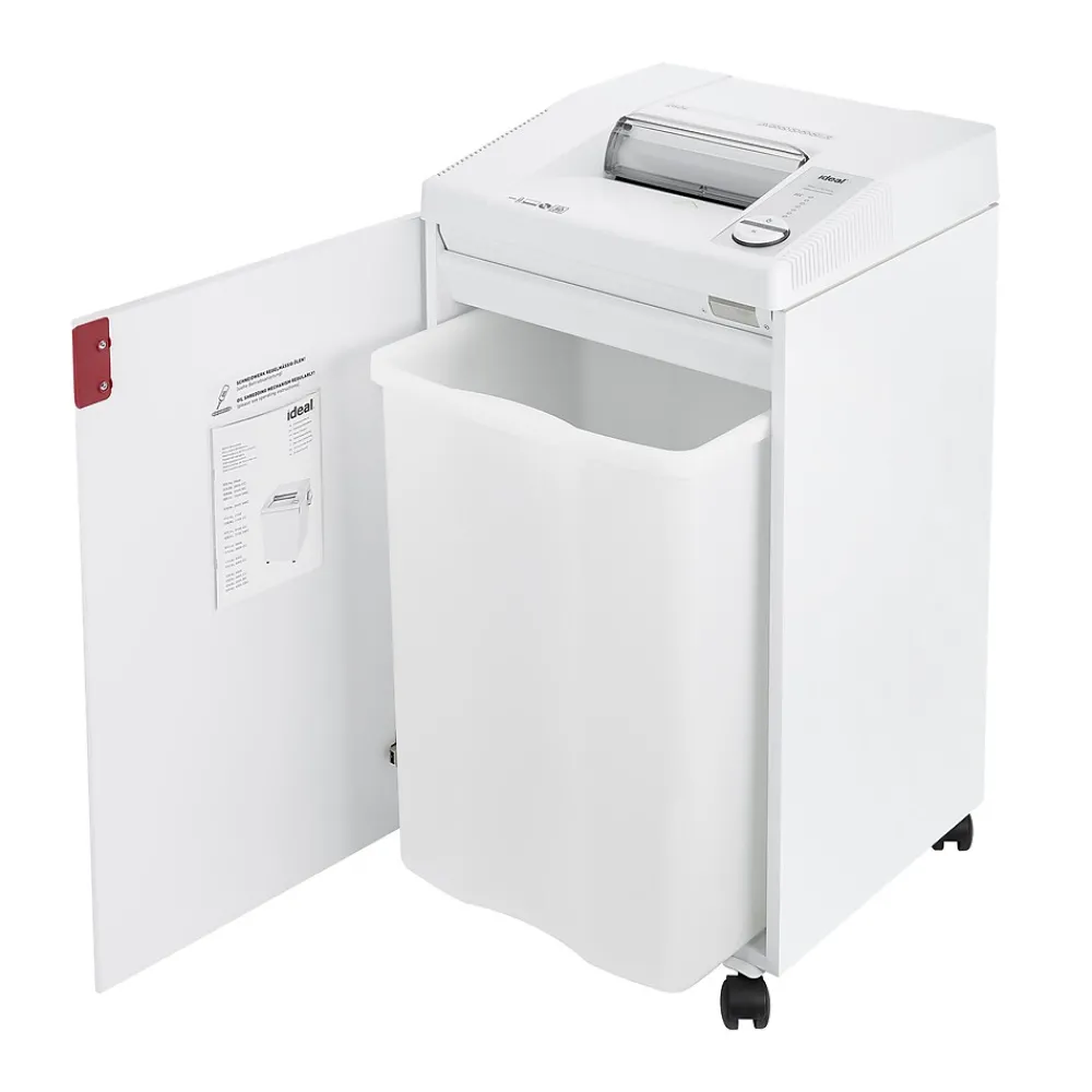 Sale IDEAL 2604 P-2 Security 18 Sheet Strip Cut Multi-Media Commercial Shredder (IDEDSH0360H)