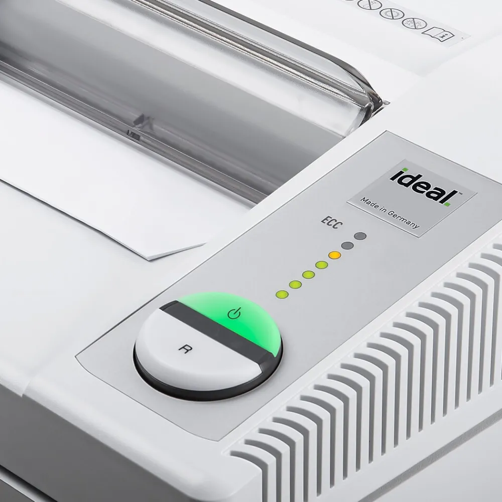 Sale IDEAL 2604 P-2 Security 18 Sheet Strip Cut Multi-Media Commercial Shredder (IDEDSH0360H)