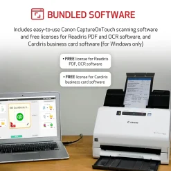 Canon imageFORMULA R40 Receipt Edition USB Duplex Document Scanner, White (4229C009)