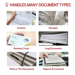 Canon imageFORMULA R40 Receipt Edition USB Duplex Document Scanner, White (4229C009)