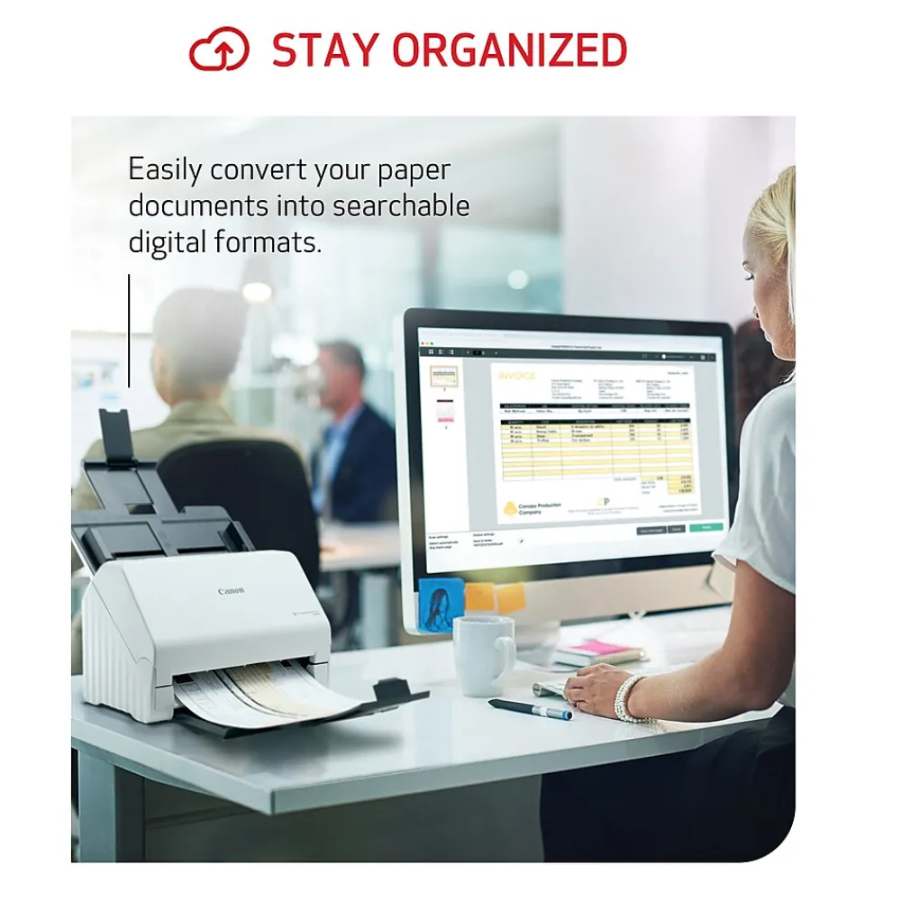 Canon imageFORMULA R30 USB Duplex Document Scanner, White (6051C002)