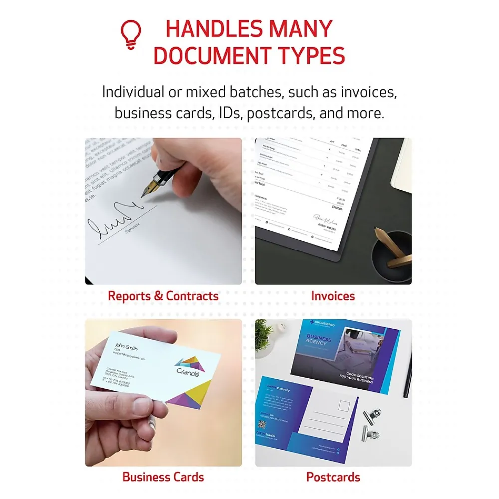 Canon imageFORMULA R30 USB Duplex Document Scanner, White (6051C002)