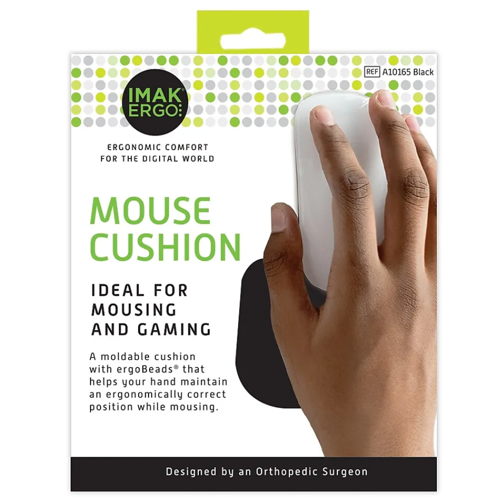 Online IMAK Cushion Ergobeads Wrist Rest, Black (A10174)