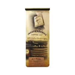 Independence Coffee Co. Jet Fuel Ground Coffee Packet, Dark Roast, 12 oz. (JFX.GR-72ozcs)