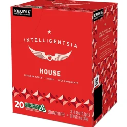 Intelligentsia House Coffee Keurig® K-Cup® Pods, Light Roast, 20/Box (5000371868)
