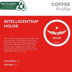 Intelligentsia Organic El Gallo Coffee, Keurig K-Cup Pod, Light Roast, 20/Box, 4 Boxes/Carton (5000371867CT)